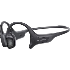 mojawa HaptiFit Terra Smart Bone Sound Sports Headphones, Open Design, 32GB MP3, IP68 Waterproof, Heart Rate Monitoring, Training Data Capture - Ideal for Swimming, Running and More