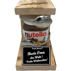 Gift for Grandma Christmas Nutella Gift - Iron Reserve Spoon Nutella - Funny Gift Set for Nutella Lovers - Best Grandma in the World Merry Christmas
