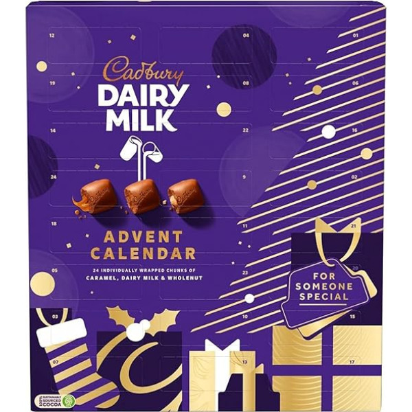 Cadbury Dairy Milk Chocolate Chunks Advent Calendar, 258 g