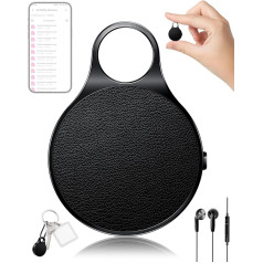 32 GB Mini Voice Recorder with Key Ring, 1536 kpbs Recorder with Noise Reduction, 500 Hours Capacity & 20 Hours Running Time, Ideal for Meetings, Interviews & Lectures