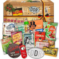 ostprodukte-versand Ossi Christmas Calendar GDR with East Specialities + Advent Gifts + Nostalgic Advent Calendar 2023