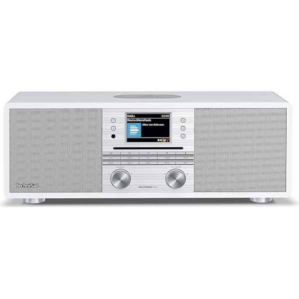 Technisat DIGITRADIO 650 Compact System with 70 Watt 2.1 Speaker System (Music System with Internet Radio, DAB+, FM, CD Player, Bluetooth, App Control, Qi Charging Station, Spotify & Amazon Music)