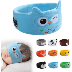 Wireless Sleep Headband Headphones, Cartoon Headphones for Kids, Bluetooth V5.0, Ultra Thin Speaker, Adjustable Volume, HiFi Stereo for Elastic Headband, Gift for Kids