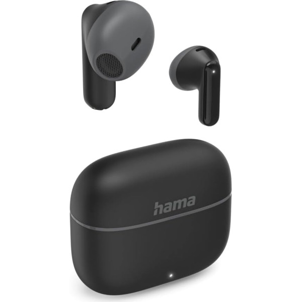 Hama TWS Freedom Light II Bluetooth Headphones Wireless (Bluetooth 5.3 Wireless Earbuds, In-Ear Headphones Calling, Microphone, Touch Control, Voice Control, 20 Hours Playtime, Charging Box USB-C