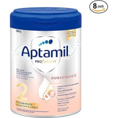 Aptamil Profutura DUOADVANCE 2 - Follow-up Milk - Baby Milk Powder - After 6th Month - With Vegetable Oils and Palm Oil Free - 1 x 800g (Pack of 8)