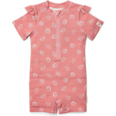 Little Dutch CL25038218 Swimming Costume with Ruffles Short-Sleeved Ocean Treasures Pink Size 74 - 80 cm, Ocean Treasures Pink, 74 - 80
