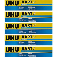 UHU 45525 Hard Tube, Quick-Drying Special Adhesive for Small Parts Crafts or Model Making, with Fine Dosing Tip, Dosing Tip, 125 g (5)