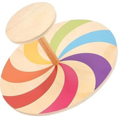 Carousel Children's Wooden Swivel Chair, Sensory Balance Training Seat, Large Sensory Chair, Sitting and Turning