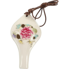 Hoement Okarina Tonblasinstrumente Kleine Instrumente Übungsblasinstrument Musikinstrument Anfänger Übungsblasinstrument Anfängerblasinstrument Weiß