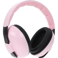 ifundom Pack of 2 Headphones for Children + Headphones Earmuffs with Noise Cancelling Noise Headphones for Toddlers Headset Tab Aeroplane Protection Small Earplugs Pink, pink