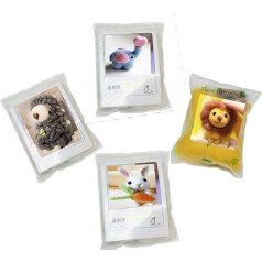 ZHONGJIUYUAN Needle Felting Kit for DIY Sheep Elephant Lion Rabbit