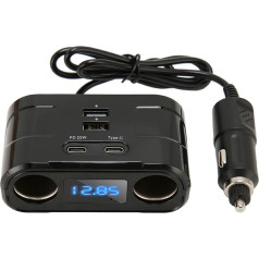 Car Cigarette Lighter Splitter Dual USB Port Fast Car Charger Car Adapter Splitter for Phone GPS Dash Cam