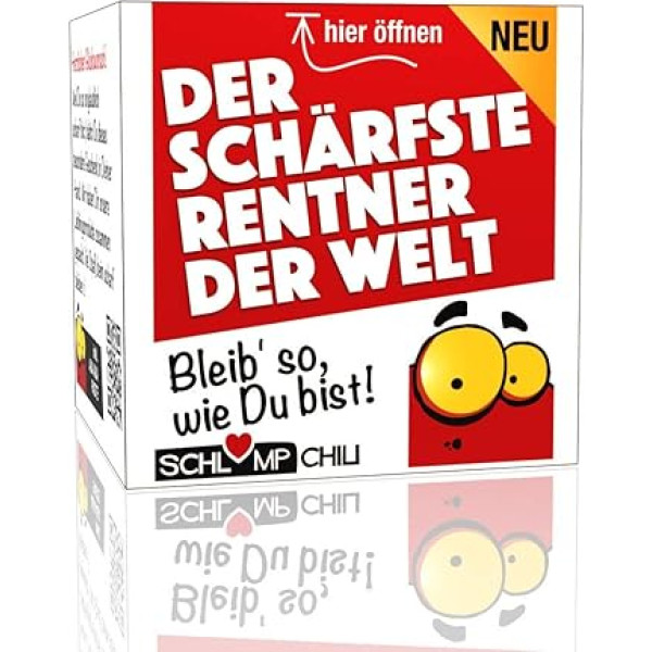 Schlump-Chili The sharpest pensioner in the world – a funny gift set for men. A cool gift for men for retirement or retirement (1 piece)
