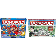 Monopoly E9517100 Super Mario Celebration Board Game for Super Mario Fans from 8 Years & Monopoly Game, Family Board Game for 2 to 6 Players, from 8 Years for Children