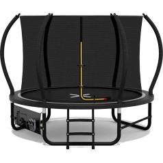 Devoko Outdoor Trampoline Diameter 228/305/366/427 cm, GS Certificate, With Reinforced Leg Crossbars, Sturdy, Robust and Resilient, One Piece Construction for Children and Adults