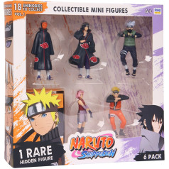 P.m.i. Kids World Naruto shippuden figūriņas - 6 iepakojums deluxe edition ver. a