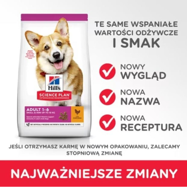 sp small & mini adult, vistas gaļa, sunim 1,5 kg