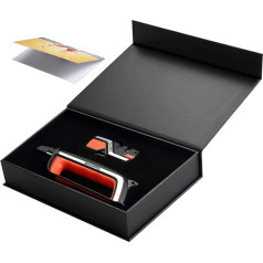 SHARPAL L1113H Knife Sharpener & Garden Tool Sharpener, Straight and Serrated Knife, Lawnmower Knife, Axe, Pruning Shears, Scissors, Combination Set with Greeting Card (No Redelivery)