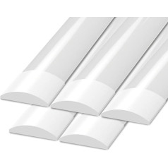 Ledvion - Pack of 5 LED Batten T8 Tube 60 cm (15 W, 6500 K & 2400 L), Light Strips, LED Fluorescent Tube Flicker-Free, Ceiling Lights, Garage Lighting