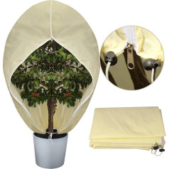 Winter Protection for Pot Plants, 200 cm x 240 cm, XL/XXL Winter Protection for Plants, Frost Protection, Plants, Reusable Winter Protection for Palm Trees, Olive Tree, Flowers with Zip and