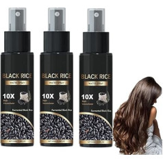 Rice Water Hair Growth Spray, Moisturising Leave-In Conditioner for Thicker, Stronger Hair, Fermented Rice Water Spray for Hydration, Repair Damage and Dryness (3 Pieces)