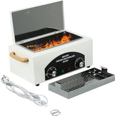 Hot Air Steriliser, Autoclave Steriliser, High Temperature Sterilisation Machines with Timer Tools Steriliser for Stainless Steel Tools in Beauty Salon