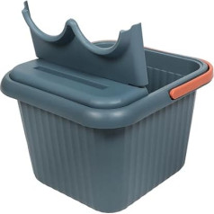 VALICLUD Large Foot Bath Bucket with Lid Raised Plastic Foot Soaker for Seniors and Adults Heat Retaining Splash Proof Compact for Foot Care Massage and Relaxation at Home and