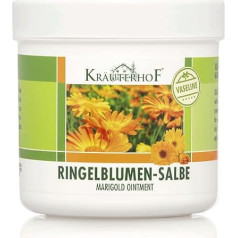 Kräuterhof Pack of 5 Marigold Ointment with Vaseline, 5 Tubs of 250 ml