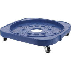 Cabilock Gastank-Basishalter Bewegliche Zylinderbasis, Tragfähiges Gastank-Aufbewahrungsregal Abnehmbares Fass Edelstahl Halter Tablett mit Rad