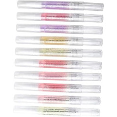 Pack of 10 Nail Care Oil Pen Cuticle Oil Pens with Moisturising Formula for Nail Repair and Care Easy to Use for Nail Art Lovers and Daily Nail Care