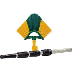 Neustanlo XXL Corner Broom Set, 6 Metres, Includes Joint and Universal Adapter for Other Attachments, Ideal Telescopic Rod for Working at Height, Telescopic Handle Made of Aluminium