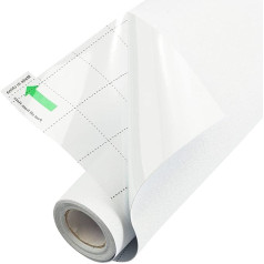 FEOMOS White Window Film Opaque Frosted Glass Film Privacy Film Self-Adhesive 100% Opaque Window Film Static Dark for Bedroom Bathroom Office 60 cm x 200 cm