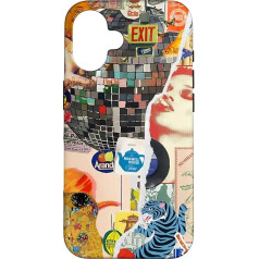 Case for iPhone 16 Eclectic Chic Collage Pop Art Preppy Nostalgia Blend