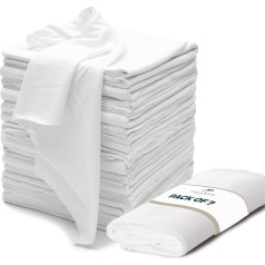 VALENGO Lint Free Rags, 100% Cotton Soft T-Shirt Rags, Lint Free Cloth for Staining Wood, Cast Iron, Cloth for Cleaning, Dusting, Polishing, Painting, Art, Bag of 7 Rags,