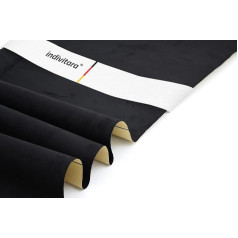 indivitara® Microfibre Fabric, Self-Adhesive, Suede Look, Faux Leather, Suede - Stretch, Elastic, Film, Fabric (50 cm x 146 cm, Premium Black)