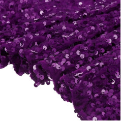 sourcing map Sequin Fabric Purple 100 Yards Length 100 Yards Wide Velvet Fabric Mesh Full Glitter Sequins Sewing for Crafts Clothing Decoration