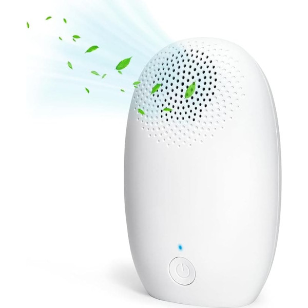 Refrigerators Deodoriser USB, Mini Ozone Generator, Odour Killer, Ozone Air Purifier for Car, Portable O3 Ozone Generator, Odour Neutraliser for Shoe Cabinet, 2000 mAh Rechargeable