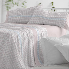 Burrito Blanco Bettwäscheset, Baumwolle, 50% Polyester, Nude, Ancho de 90