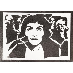 moreno-mata Real Handmade Graffiti Amelie Films Aesthetic Poster & Art Prints Pictures Poster Handmade Decorative Wall Pictures Living Room Wall Decoration Gifts for Men and Women