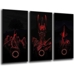 26013 Wall Picture Lord of the Rings Saurons 97 x 62 cm Wooden Print XXL Format Art Print