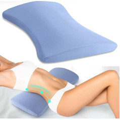 Hydomi Lumbar Support Pillow for Bed Relief Back Pain: Lower Back Pillow for Sleeping - Memory Foam Waist Pillow - Back Pad Pillow for Side, Back and Stomach Sleepers