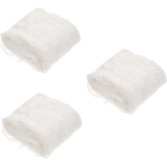 Operitacx 3stücke Elegante Elastische Spitzenborte Für -kleidungsdekoration Breit Für Hochzeitskleider Bastelarbeiten Und Modische Verzierungen