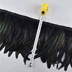 1 Metre Rooster Tail Trimming Feather Ribbon 25-30cm Feathers for DIY Dress Jewelry Wedding Decoration Feathers