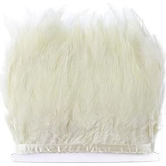 Fluffy Rooster Feathers Trimming for Handmade Craft Chicken Plum on Ribbon Wedding Dress Accessories Decoration Feather for Crafts