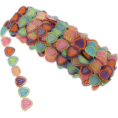 WOONEKY Yards Besticktes Cartoon Spitzenband für DIY Basteln Babykleidung Verzierung Glänzende Spitze für Haaraccessoires Hochzeit Geschenkverpackung Nähen Party Dekoration