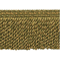 DecoPro Artichoke Pack 15ft Green Medium Gold 76mm Decorative Knots Style BFV3 Colour VNT15 - Olive Grove