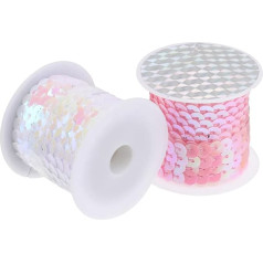 Housoutil 1 Satz Diy Paillettenband Teilig Glänzende Dekoration Für Kleidung Handwerk Und Bastelprojekte Vielseitiges Zubehör Für Designs 10 Rollen