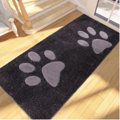 FCSDETAIL Dirt Trapper Mat Indoor 80 x 178 cm, Washable Entrance Rug, Absorbent Dog Doormat, Indoor Runner Rug for Front Door, Entrance, Pets