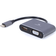 Adapteris usb-c uz hdmi vga