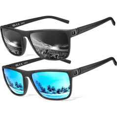 Polarised Sunglasses Men/Women Vintage Elegant Glasses Frame Classic HD Pilot Lenses Outdoor Sports Golf Driving Fishing Travel Glasses Fashion Sunglasses